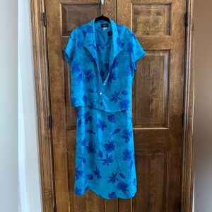 J.S.J. Petites Sleeveless Dress with Matching Jacket - Women's Size 12 Petite